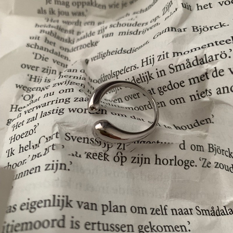 Anillo abierto de plata esterlina de plata esterlina al por mayor